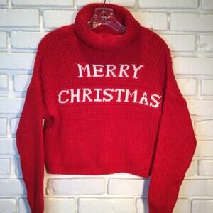 Ugly Christmas Sweater Merry Christmas Themed Juniors M